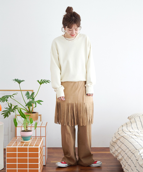 B.C STOCK(ベーセーストック)の「【ZOZO限定】ウォッシャブル / ビッグスウェット(Tシャツ/カットソー・レディース・ホワイト/ブラウン/パープル系その他/カーキ/ライトブルー/イエロー系その他・FREE)」の8枚目の写真