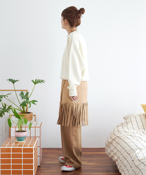 B.C STOCK(ベーセーストック)の「【ZOZO限定】ウォッシャブル / ビッグスウェット(Tシャツ/カットソー・レディース・ホワイト/ブラウン/パープル系その他/カーキ/ライトブルー/イエロー系その他・FREE)」の9枚目の写真