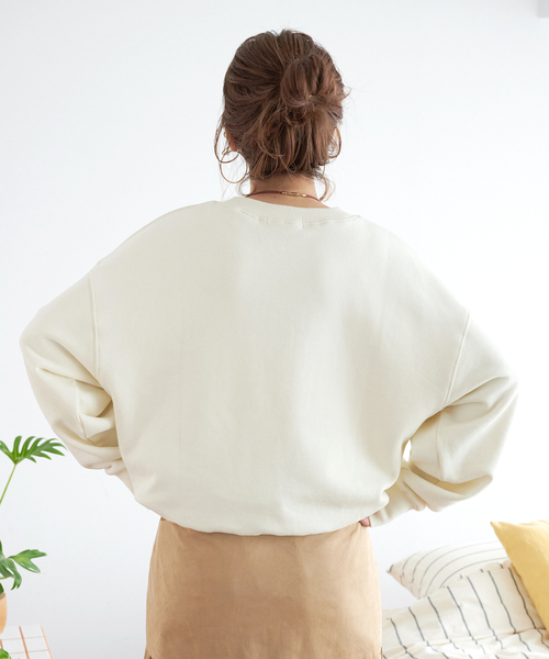 B.C STOCK(ベーセーストック)の「【ZOZO限定】ウォッシャブル / ビッグスウェット(Tシャツ/カットソー・レディース・ホワイト/ブラウン/パープル系その他/カーキ/ライトブルー/イエロー系その他・FREE)」の15枚目の写真