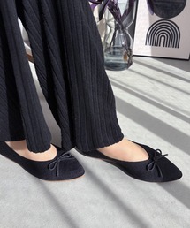 LUGG NAGG（ラグナグ）の「【柔らかフィット】シーズンレスニットカッターパンプス【軽量】（バレエシューズ）」