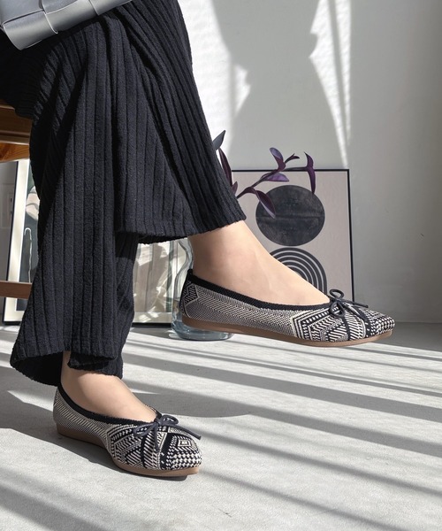 LUGG NAGG(ラグナグ)の「【addottona】【柔らかフィット】シーズンレスニットカッターパンプス【軽量】(バレエシューズ・レディース・ブラック/ピンク/アイボリー/グリーン・S/XL/LL/L/M)」の9枚目の写真