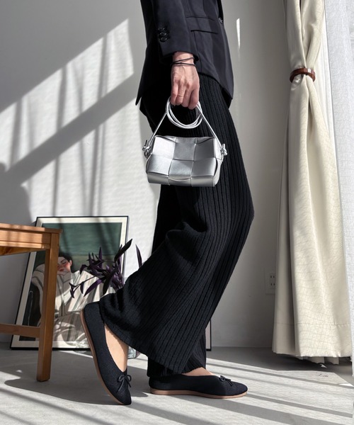 LUGG NAGG(ラグナグ)の「【addottona】【柔らかフィット】シーズンレスニットカッターパンプス【軽量】(バレエシューズ・レディース・ブラック/ピンク/アイボリー/グリーン・S/XL/LL/L/M)」の10枚目の写真