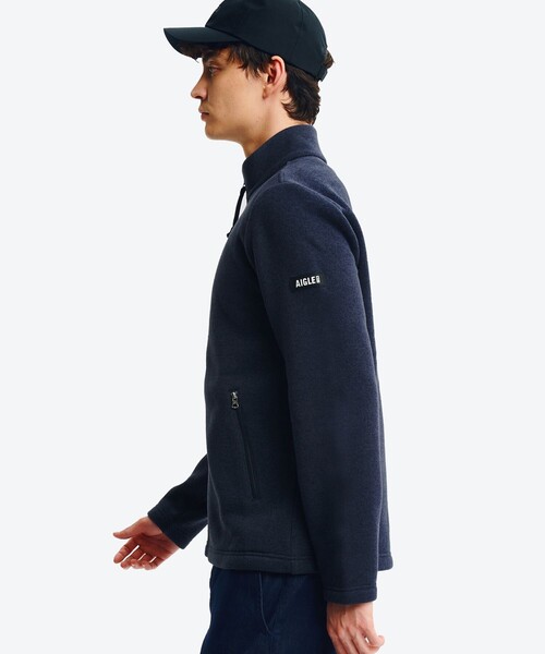 AIGLE（エーグル）の「ポーラテック フルジップフリースブルゾンジャケット（ブルゾン・メンズ・イエロー/ベージュ/モスグリーン/ダークネイビー・M/L/S/XS）」の14枚目の写真