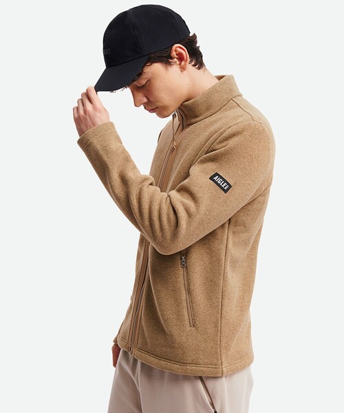 AIGLE（エーグル）の「ポーラテック フルジップフリースブルゾンジャケット（ブルゾン・メンズ・イエロー/ベージュ/モスグリーン/ダークネイビー・M/L/S/XS）」の18枚目の写真