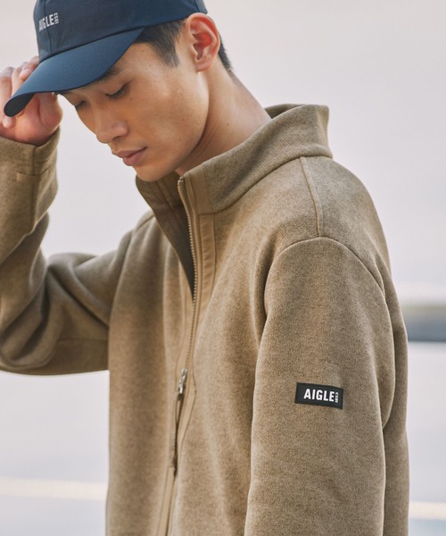 AIGLE（エーグル）の「ポーラテック フルジップフリースブルゾンジャケット（ブルゾン・メンズ・イエロー/ベージュ/モスグリーン/ダークネイビー・M/L/S/XS）」の21枚目の写真