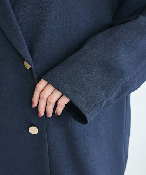 Green　Parks（グリーンパークス）の「Wオーバージャケット（テーラードジャケット・レディース・ネイビー・FREE）」の18枚目の写真