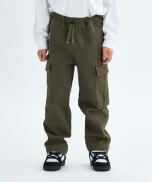 DC SHOES（ディーシーシューズ）の「25 KD WIDE CARGO PAN /DCキッズストレッチウエストゴムワイドカーゴパンツ（カーゴパンツ）」