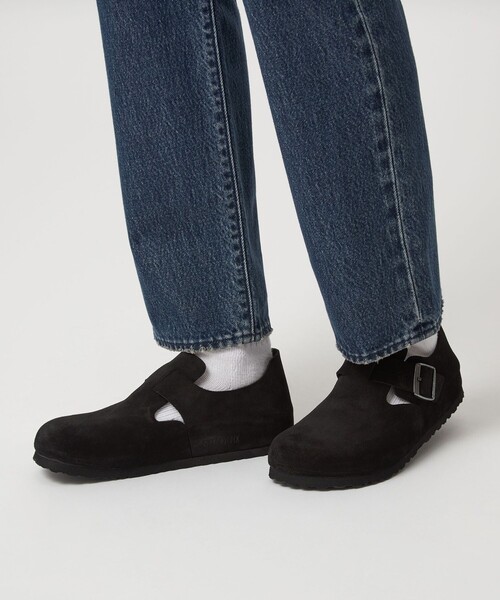 BIRKENSTOCK(ビルケンシュトック)の「<BIRKENSTOCK>ロンドン スエード サンダル(サンダル・メンズ・ブラック・40/43/42/41)」の2枚目の写真