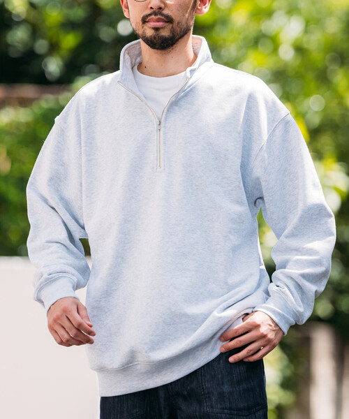 セール】HEAVY WEIGHT HALF ZIP SWT 13oz/ヘビーウェイト ハーフジップ