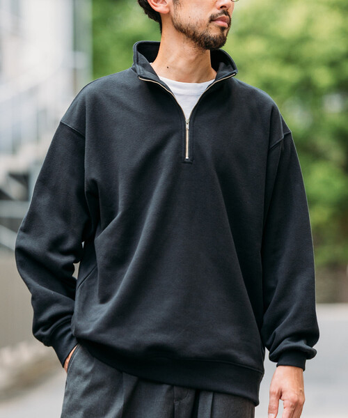 セール】HEAVY WEIGHT HALF ZIP SWT 13oz/ヘビーウェイト ハーフジップ