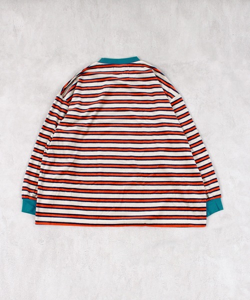MARKEY'S（マーキーズ）の「先染めボーダーベロアカットソー/おとな（Tシャツ/カットソー・レディース・グレー系その他/ホワイト系その他/ブルー系その他・160cm）」の11枚目の写真