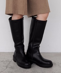 forksy. | 【forksy.】ボリュームソールロングジョッキーブーツ(ブーツ)