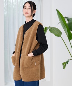 【新品】 loomer ルーマー 22AW キャメルボアベスト サイズ2 セール】【loomer/ルーマー】キャメルボアベスト（ベスト）｜FRAMeWORK