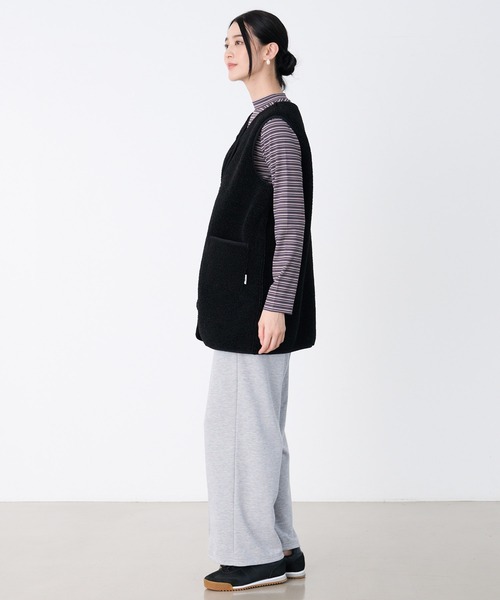 Arnold Palmer（アーノルドパーマー）の「リバーシブル ボアベスト（ベスト・レディース・アイボリー/ブラック/ライトブラウン・S/M/L）」の11枚目の写真