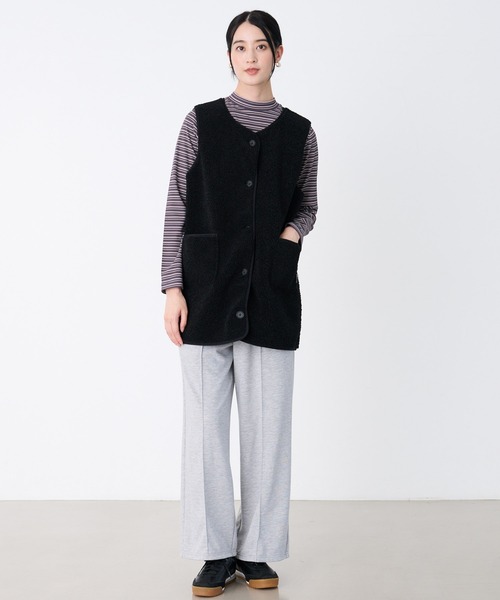 Arnold Palmer（アーノルドパーマー）の「リバーシブル ボアベスト（ベスト・レディース・アイボリー/ブラック/ライトブラウン・S/M/L）」の10枚目の写真