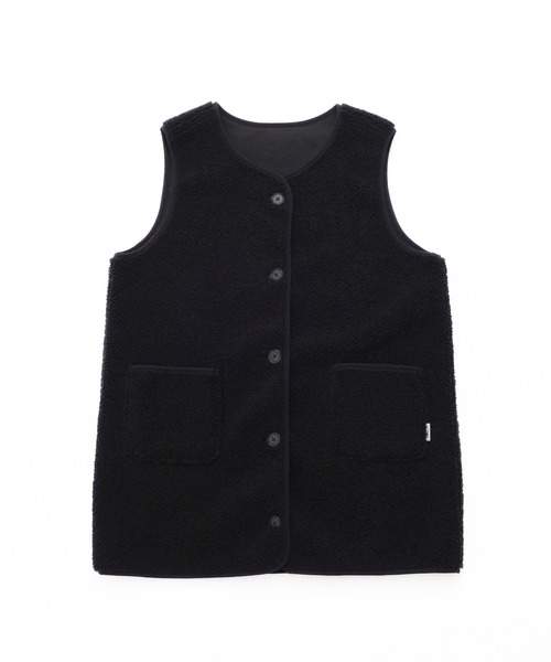 Arnold Palmer（アーノルドパーマー）の「リバーシブル ボアベスト（ベスト・レディース・アイボリー/ブラック/ライトブラウン・S/M/L）」の13枚目の写真