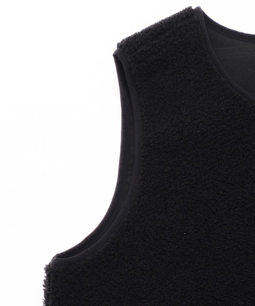 Arnold Palmer（アーノルドパーマー）の「リバーシブル ボアベスト（ベスト・レディース・アイボリー/ブラック/ライトブラウン・S/M/L）」の17枚目の写真