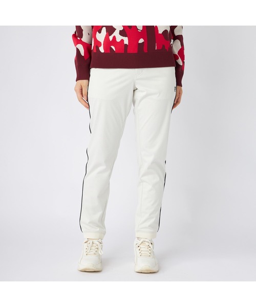 FILA GOLF(フィラゴルフ )の「FILA GOLF フィラゴルフ ゴルフウェア ワンポイント ロゴ サイドライン入り ストレッチ 防風 軽量 裏メッシュ ライトボンディングロングパンツ(その他パンツ・レディース・ベージュ/ホワイト/ブラック・LL/L/M)」の5枚目の写真