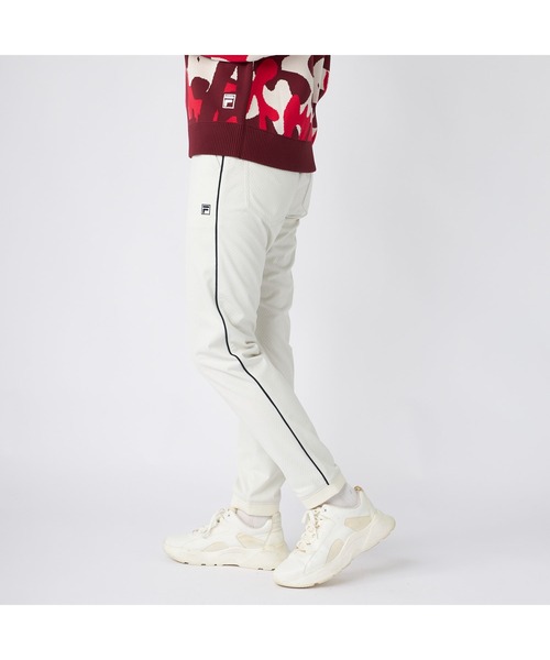 FILA GOLF(フィラゴルフ )の「FILA GOLF フィラゴルフ ゴルフウェア ワンポイント ロゴ サイドライン入り ストレッチ 防風 軽量 裏メッシュ ライトボンディングロングパンツ(その他パンツ・レディース・ベージュ/ホワイト/ブラック・LL/L/M)」の6枚目の写真