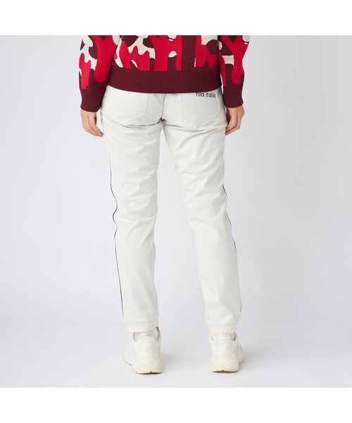 FILA GOLF(フィラゴルフ )の「FILA GOLF フィラゴルフ ゴルフウェア ワンポイント ロゴ サイドライン入り ストレッチ 防風 軽量 裏メッシュ ライトボンディングロングパンツ(その他パンツ・レディース・ベージュ/ホワイト/ブラック・LL/L/M)」の7枚目の写真