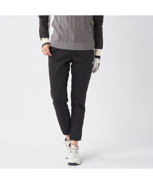 FILA GOLF(フィラゴルフ )の「FILA GOLF フィラゴルフ ゴルフウェア ワンポイント ロゴ サイドライン入り ストレッチ 防風 軽量 裏メッシュ ライトボンディングロングパンツ(その他パンツ・レディース・ベージュ/ホワイト/ブラック・LL/L/M)」の13枚目の写真