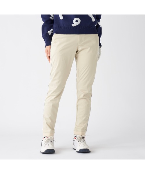 FILA GOLF(フィラゴルフ )の「FILA GOLF フィラゴルフ ゴルフウェア ワンポイント ロゴ サイドライン入り ストレッチ 防風 軽量 裏メッシュ ライトボンディングロングパンツ(その他パンツ・レディース・ベージュ/ホワイト/ブラック・LL/L/M)」の22枚目の写真