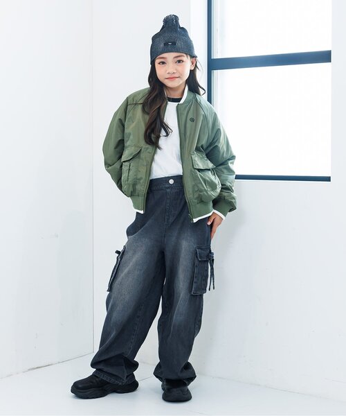 algy（アルジー）の「ピグメントライクニット帽（ニットキャップ/ビーニー・キッズ・ブラック/サックスブルー・FREE）」の6枚目の写真