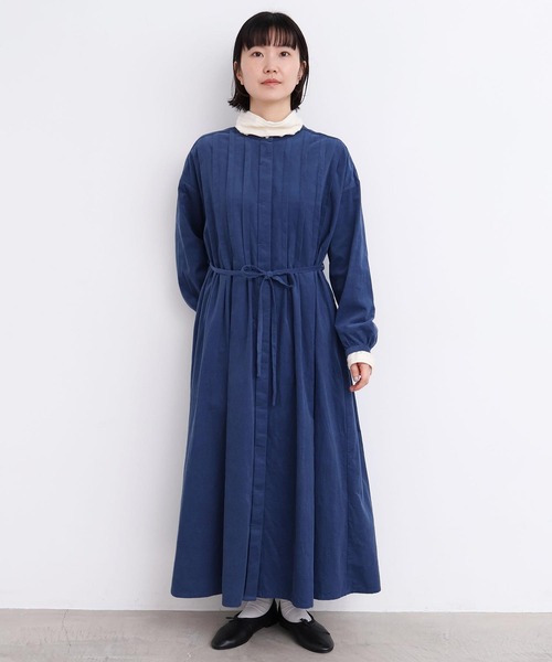 セール】21Wシャツコール タックワンピース（ワンピース）｜l'atelier