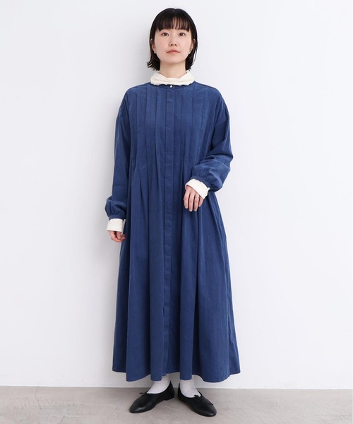 セール】21Wシャツコール タックワンピース（ワンピース）｜l'atelier