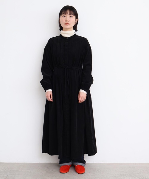 セール】21Wシャツコール タックワンピース（ワンピース）｜l'atelier