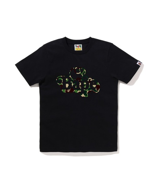 A BATHING APE(アベイシングエイプ)の「ABC CAMO MILO ON BAPE TEE(Tシャツ/カットソー・レディース・ホワイト×ブルー/ホワイト×グリーン/ブラック×グリーン/ブラック×ブルー/ホワイト×ピンク/ブラック×ピンク・SMALL/MEDIUM/XX-SMALL/X-SMALL)」の5枚目の写真