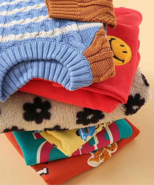 BREEZE(ブリーズ)の「【裏起毛】あったかイロイロパッチトレーナー(スウェット・キッズ・レッド/ブラック/レインボー/ブラウン・100/90/80/140/130/120/110)」の11枚目の写真