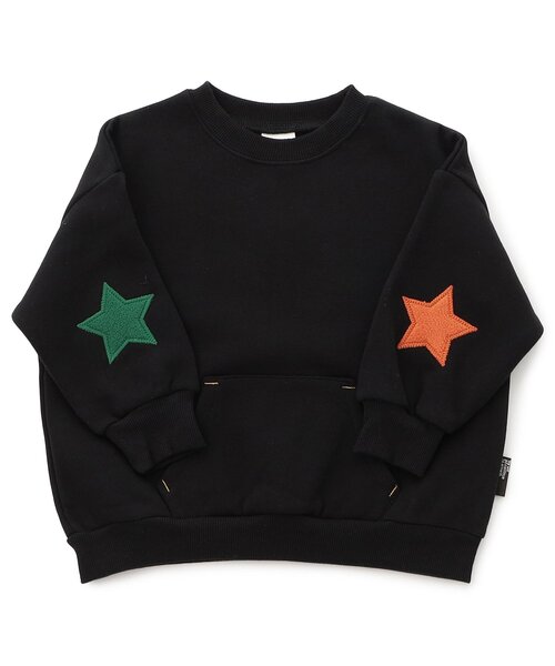 BREEZE(ブリーズ)の「【裏起毛】あったかイロイロパッチトレーナー(スウェット・キッズ・レッド/ブラック/レインボー/ブラウン・100/90/80/140/130/120/110)」の12枚目の写真