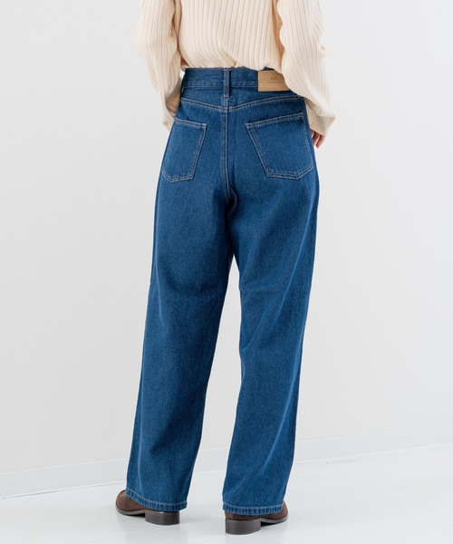 refinedworks（リファインドワークス）の「【refinedworks】美脚見え ストレートデニムパンツ！（その他パンツ・レディース・ブラック/ネイビー・FREE）」の11枚目の写真