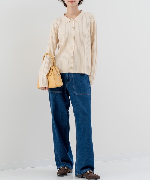 refinedworks（リファインドワークス）の「【refinedworks】美脚見え ストレートデニムパンツ！（その他パンツ・レディース・ブラック/ネイビー・FREE）」の20枚目の写真