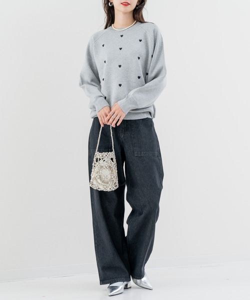 refinedworks（リファインドワークス）の「【refinedworks】美脚見え ストレートデニムパンツ！（その他パンツ・レディース・ブラック/ネイビー・FREE）」の13枚目の写真