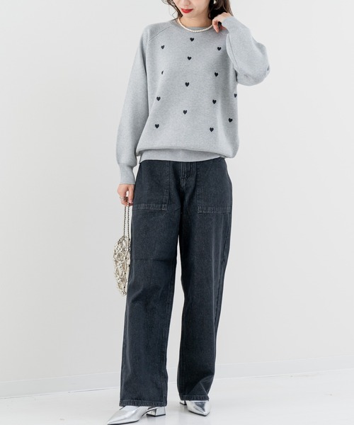 refinedworks（リファインドワークス）の「【refinedworks】美脚見え ストレートデニムパンツ！（その他パンツ・レディース・ブラック/ネイビー・FREE）」の18枚目の写真