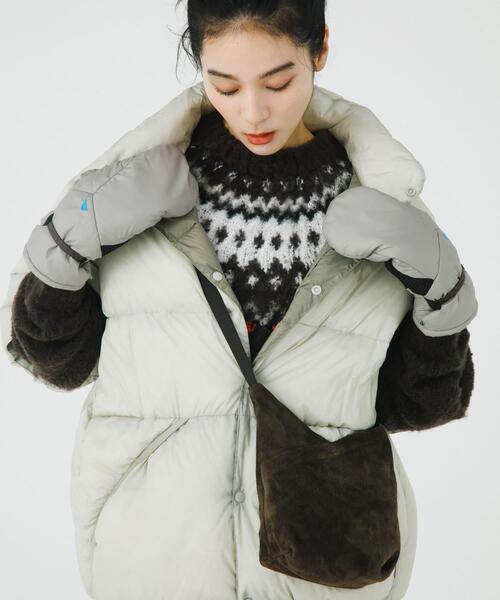 TAION（タイオン）の「『別注』TAION×EKAL　ハーフスリーブダウンジャケット（ダウンジャケット/コート・メンズ・グレー/ブラック・MEDIUM/LARGE）」の3枚目の写真