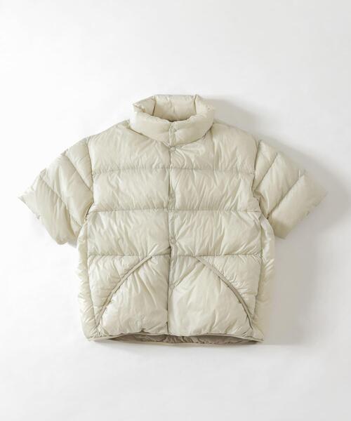 TAION（タイオン）の「『別注』TAION×EKAL　ハーフスリーブダウンジャケット（ダウンジャケット/コート・メンズ・グレー/ブラック・MEDIUM/LARGE）」の13枚目の写真