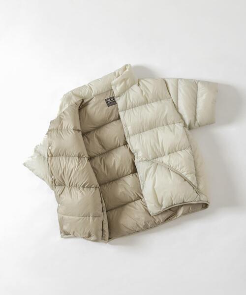 TAION（タイオン）の「『別注』TAION×EKAL　ハーフスリーブダウンジャケット（ダウンジャケット/コート・メンズ・グレー/ブラック・MEDIUM/LARGE）」の20枚目の写真