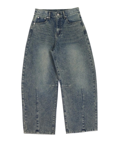 ANAP（アナップ）の「ハート フリンジ パッチポケット バレルレッグ デニム パンツ（デニムパンツ・レディース・ブラック/ブルー・S/M）」の10枚目の写真