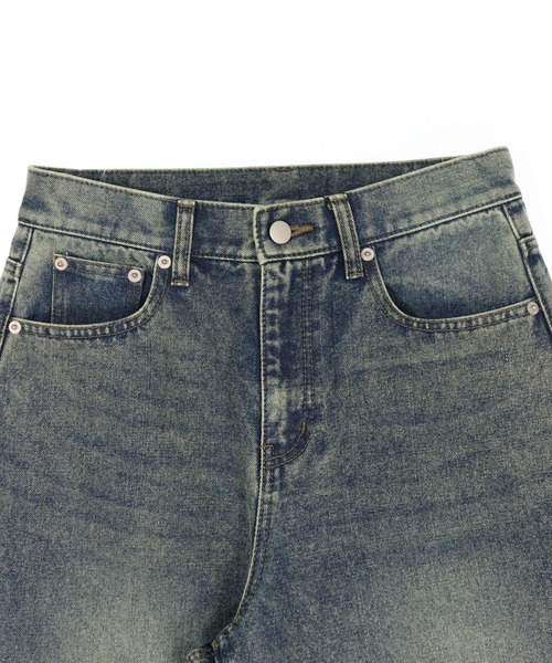 ANAP（アナップ）の「ハート フリンジ パッチポケット バレルレッグ デニム パンツ（デニムパンツ・レディース・ブラック/ブルー・S/M）」の8枚目の写真