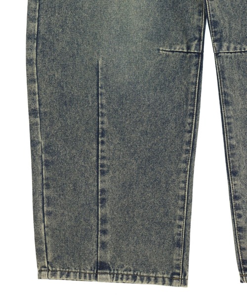 ANAP（アナップ）の「ハート フリンジ パッチポケット バレルレッグ デニム パンツ（デニムパンツ・レディース・ブラック/ブルー・S/M）」の5枚目の写真