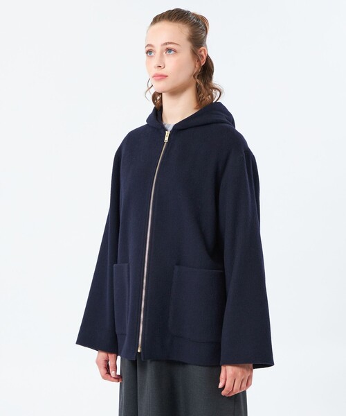 MACKINTOSH PHILOSOPHY(マッキントッシュ フィロソフィー)の「ショートビーバーフードコート(その他アウター・レディース・チャコールグレー/ダークネイビー/ベージュ・36/38)」の5枚目の写真