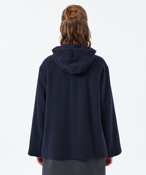 MACKINTOSH PHILOSOPHY(マッキントッシュ フィロソフィー)の「ショートビーバーフードコート(その他アウター・レディース・チャコールグレー/ダークネイビー/ベージュ・36/38)」の6枚目の写真