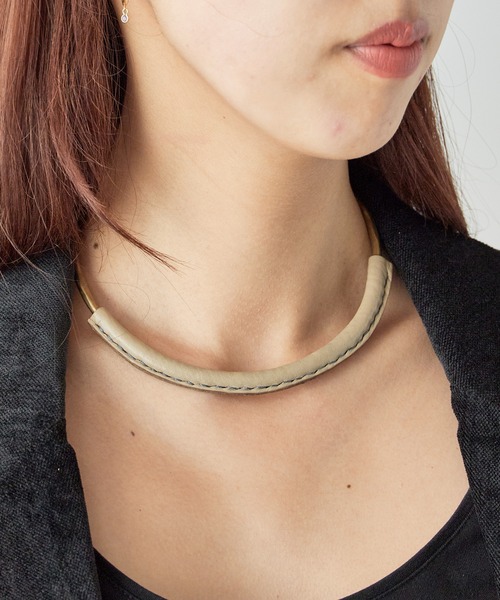 crescioni/クレッシオーニ kiva bracelet ラティーゴレザー チョーカー