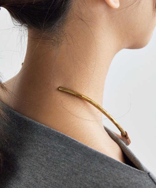 最終値下 極美品 CRESCIONI クレッシオーニ レザー ネックレス 黒 CRESCIONI | CIRCUIT NECKLACE / BLACK ハンドメイドレザーネックレス