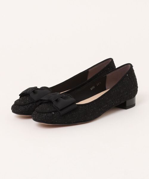 MELMO(メルモ)の「リボンモチーフカッターパンプス(パンプス・レディース・ブラック系その他2/マルチ・22.5cm/23.0cm/23.5cm/24.0cm/24.5cm)」の1枚目の写真