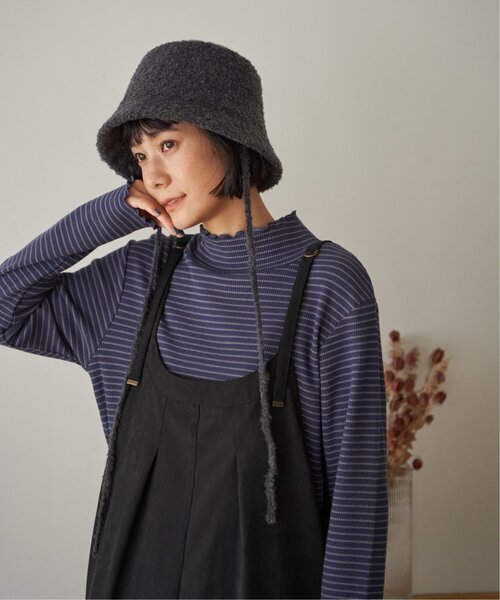 LBC(エルビーシー)の「ピーチツイル2WAYジャンスカ(ジャンパースカート・レディース・グレイッシュベージュ/ブラック・M)」の16枚目の写真