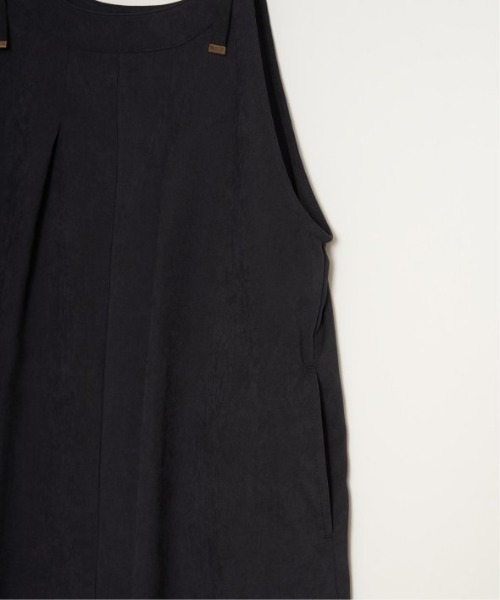 LBC（エルビーシー）の「ピーチツイル2WAYジャンスカ（ジャンパースカート・レディース・グレイッシュベージュ/ブラック・M）」の8枚目の写真